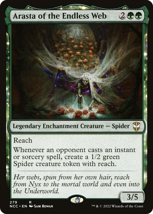 Arasta of the Endless Web (NCC-279) - New Capenna Commander: (nyxtouched) - Premium MTG Single from Wizards of the Coast - Just $0.25! Shop now at Game Crave Tournament Store