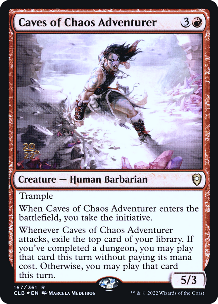 Caves of Chaos Adventurer (PCLB-167S) - Battle for Baldur's Gate Promos Foil - Premium MTG Single from Wizards of the Coast - Just $0.71! Shop now at Game Crave Tournament Store