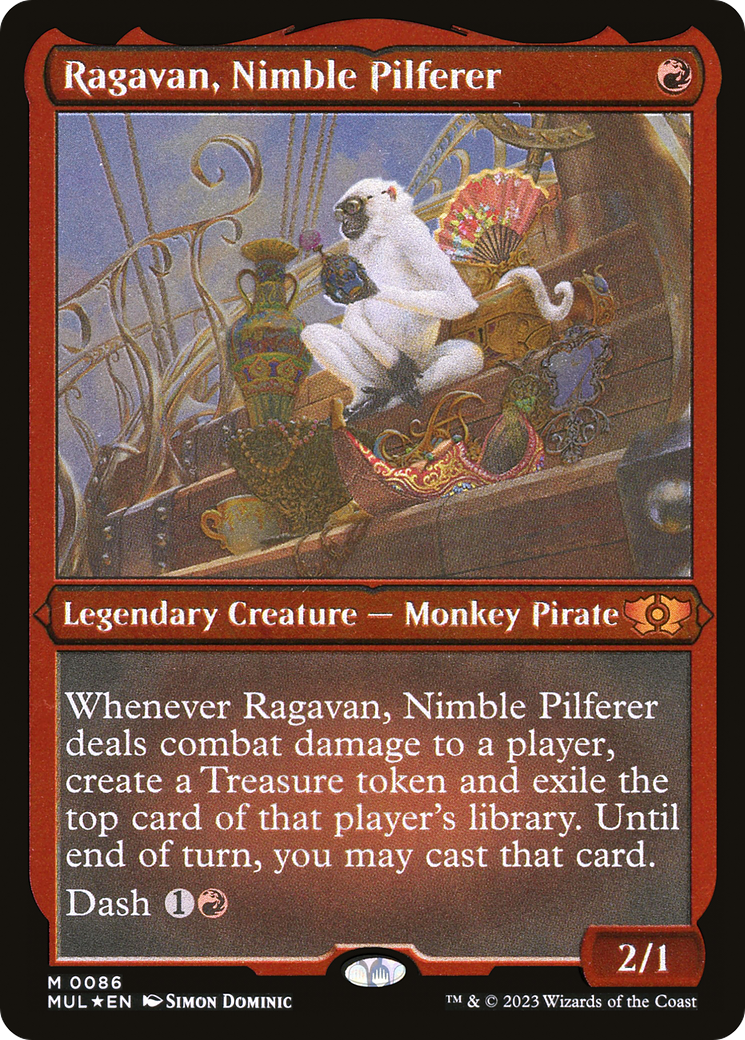Ragavan, Nimble Pilferer (MUL-086) - Multiverse Legends Etched Foil - Premium MTG Single from Wizards of the Coast - Just $9.77! Shop now at Game Crave Tournament Store