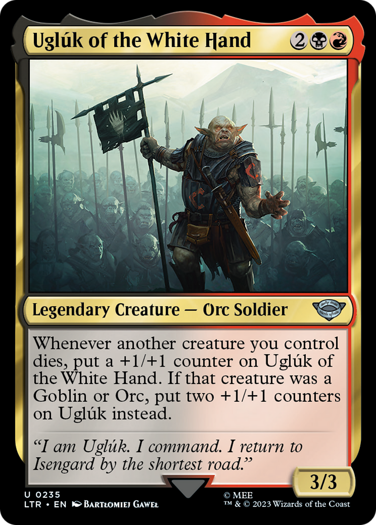Uglúk of the White Hand (LTR-235) - The Lord of the Rings: Tales of Middle-earth - Premium MTG Single from Wizards of the Coast - Just $0.08! Shop now at Game Crave Tournament Store