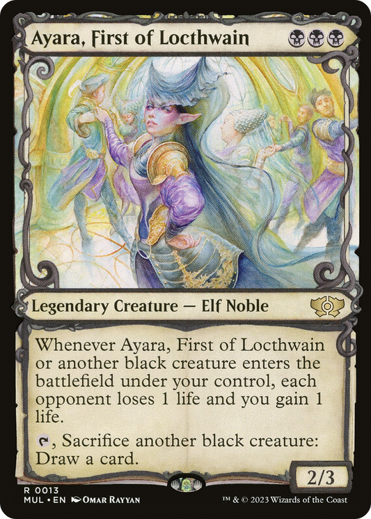 Ayara, First of Locthwain (MUL-013) - Multiverse Legends: (Showcase) - Premium MTG Single from Wizards of the Coast - Just $2.70! Shop now at Game Crave Tournament Store