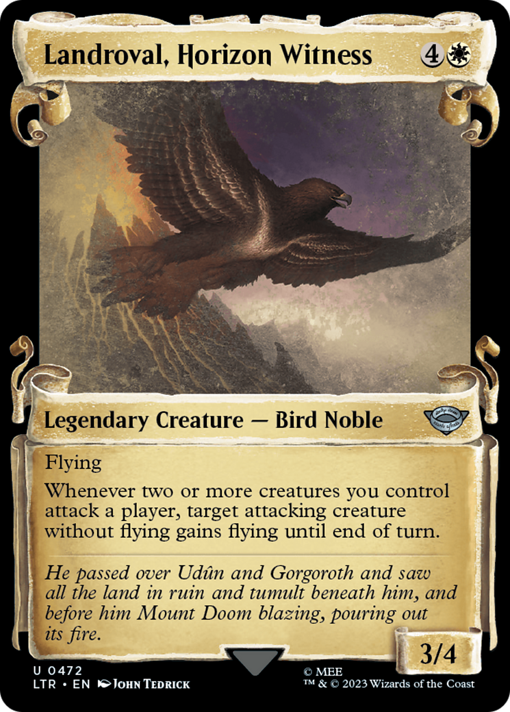 Landroval, Horizon Witness (LTR-472) - The Lord of the Rings: Tales of Middle-earth: (Showcase) - Premium MTG Single from Wizards of the Coast - Just $0.08! Shop now at Game Crave Tournament Store