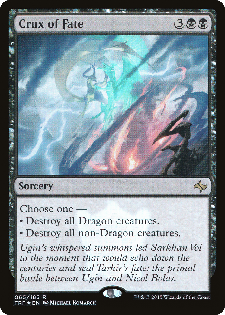 Crux of Fate (FRF-65★) - Fate Reforged Foil - Premium MTG Single from Wizards of the Coast - Just $0! Shop now at Game Crave Tournament Store