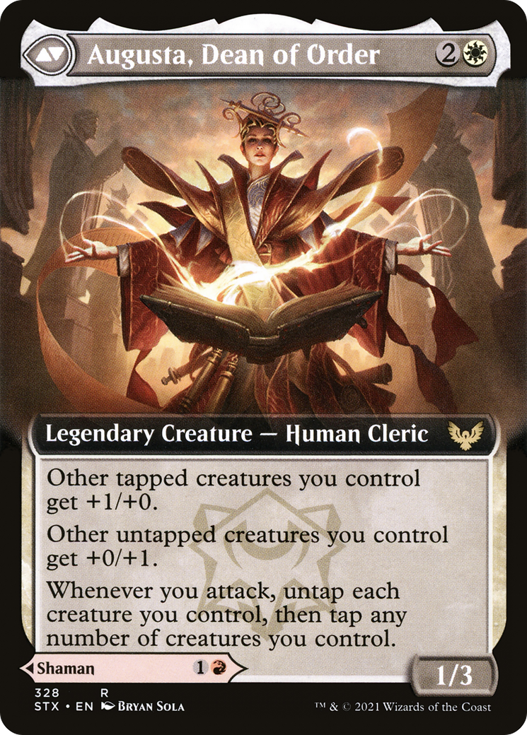 Plargg, Dean of Chaos // Augusta, Dean of Order (STX-328) - Strixhaven: School of Mages: (Extended Art) - Premium MTG Single from Wizards of the Coast - Just $0.10! Shop now at Game Crave Tournament Store
