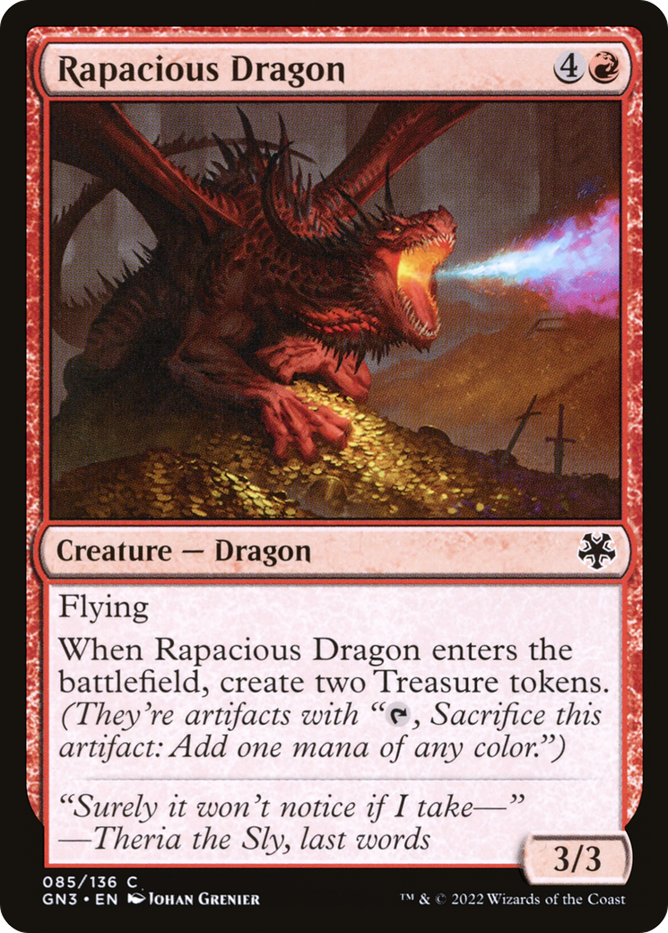Rapacious Dragon (GN3-085) - Game Night: Free-for-All - Premium MTG Single from Wizards of the Coast - Just $0.08! Shop now at Game Crave Tournament Store