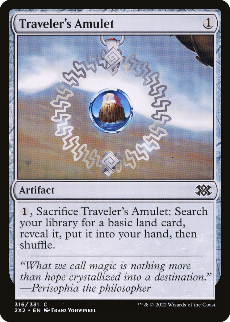 Traveler's Amulet (2X2-316) - Double Masters 2022 - Premium MTG Single from Wizards of the Coast - Just $0.25! Shop now at Game Crave Tournament Store