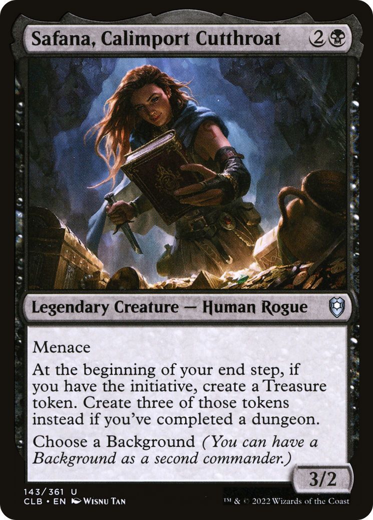 Safana, Calimport Cutthroat (CLB-143) - Commander Legends: Battle for Baldur's Gate Foil - Premium MTG Single from Wizards of the Coast - Just $0.08! Shop now at Game Crave Tournament Store