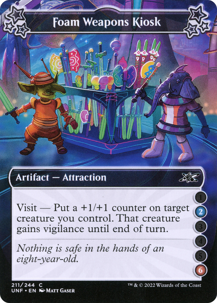 Foam Weapons Kiosk (UNF-211A) - Unfinity Foil - Premium MTG Single from Wizards of the Coast - Just $0.08! Shop now at Game Crave Tournament Store