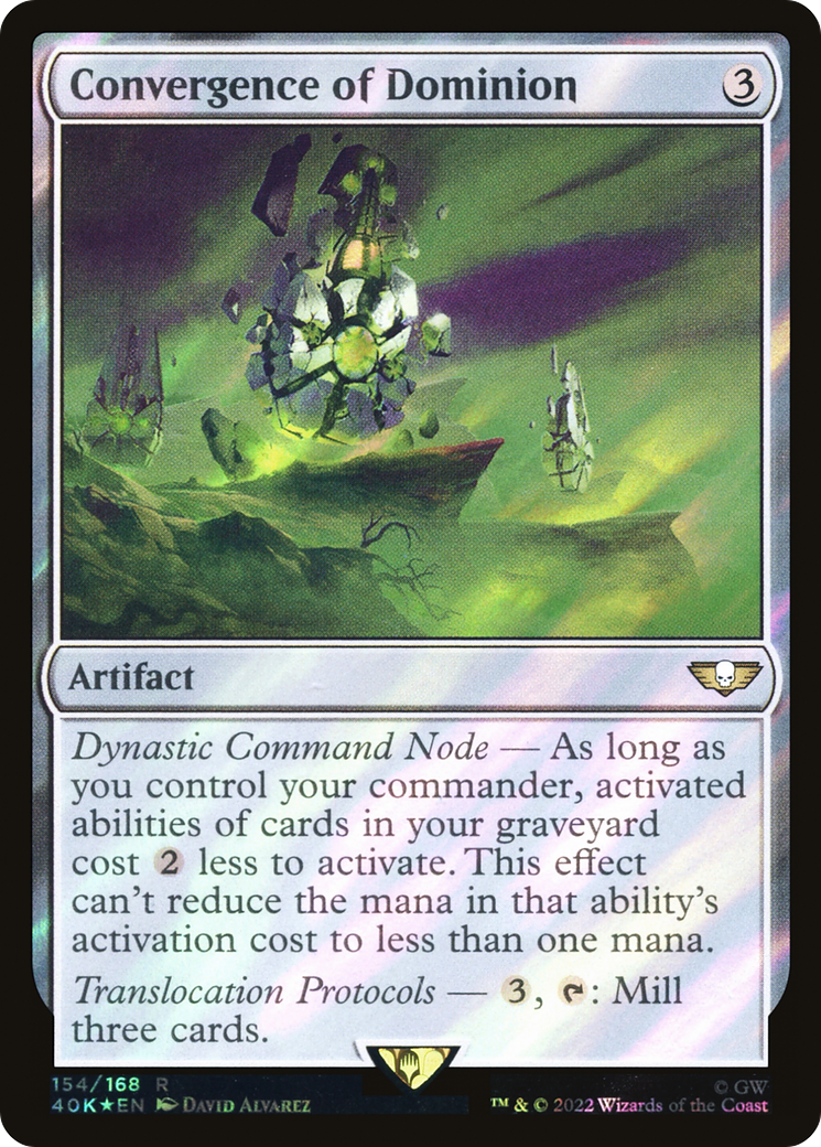 Convergence of Dominion (40K-154★) - Warhammer 40,000 Commander Foil - Premium MTG Single from Wizards of the Coast - Just $0.52! Shop now at Game Crave Tournament Store