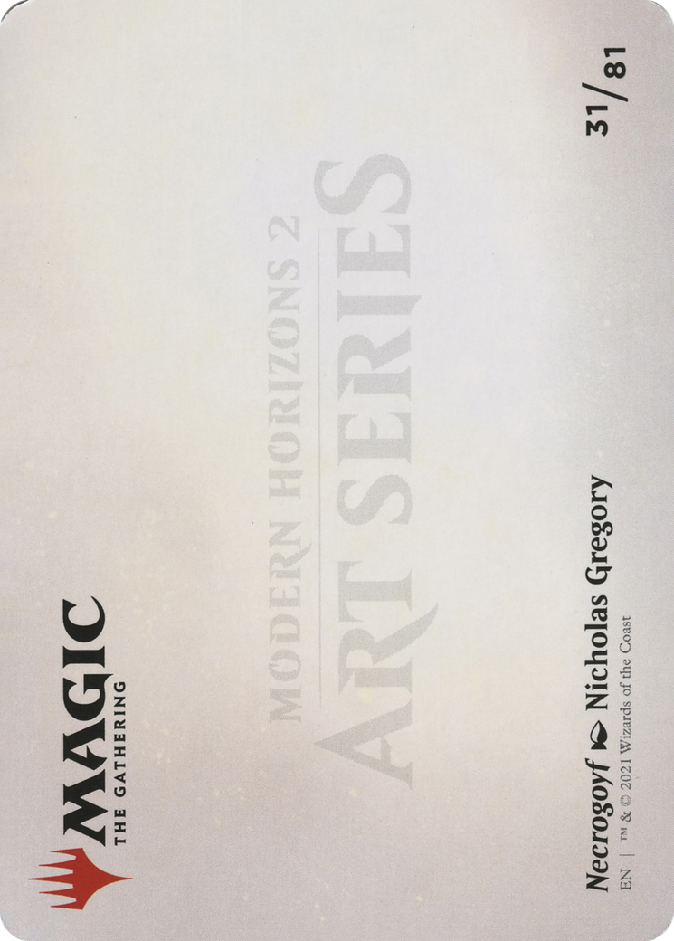 Necrogoyf // Necrogoyf (AMH2-031) - Modern Horizons 2 Art Series (Borderless) Foil - Premium MTG Single from Wizards of the Coast - Just $0! Shop now at Game Crave Tournament Store