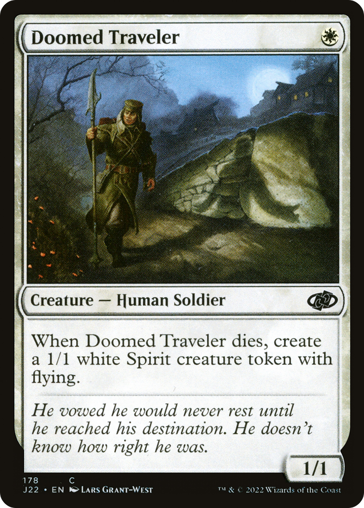 Doomed Traveler (J22-178) - Jumpstart 2022 - Premium MTG Single from Wizards of the Coast - Just $0.25! Shop now at Game Crave Tournament Store
