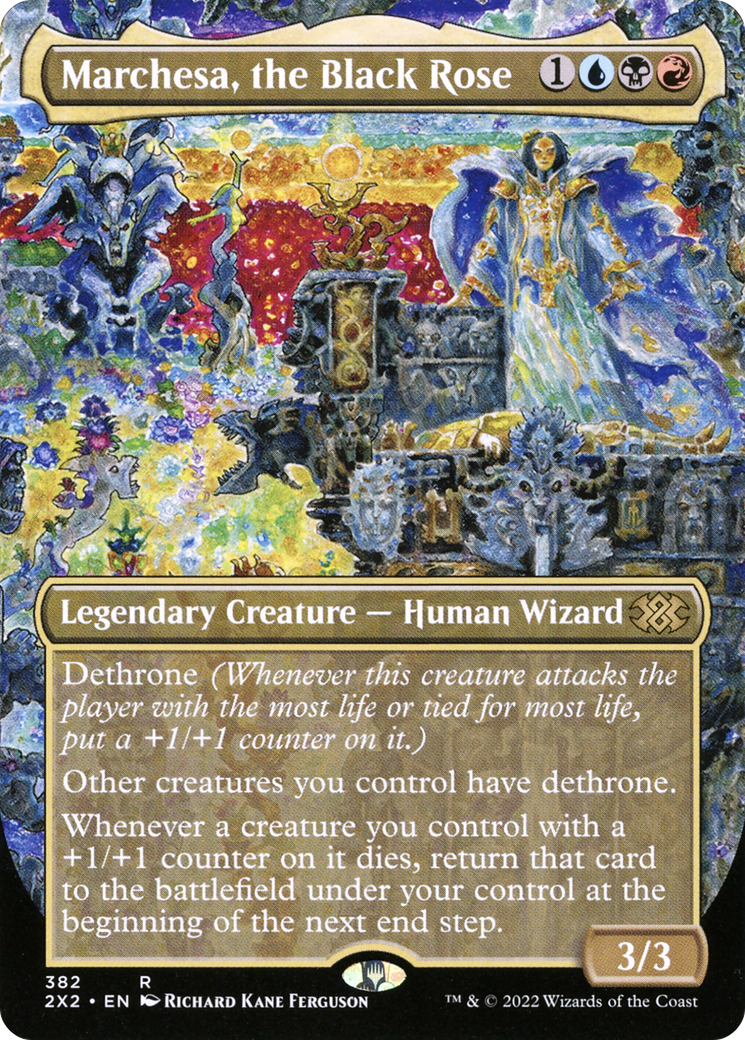 Marchesa, the Black Rose (2X2-382) - Double Masters 2022 (Borderless) - Premium MTG Single from Wizards of the Coast - Just $0.38! Shop now at Game Crave Tournament Store