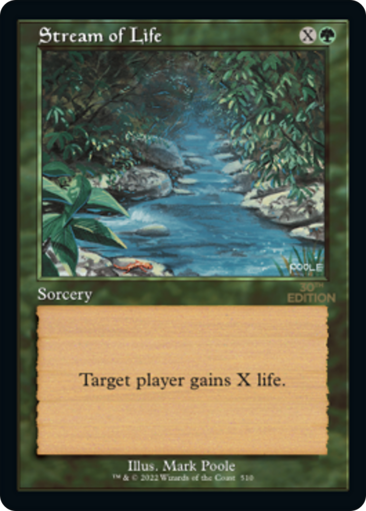 Stream of Life (30A-510) - 30th Anniversary Edition - Premium MTG Single from Wizards of the Coast - Just $12.96! Shop now at Game Crave Tournament Store