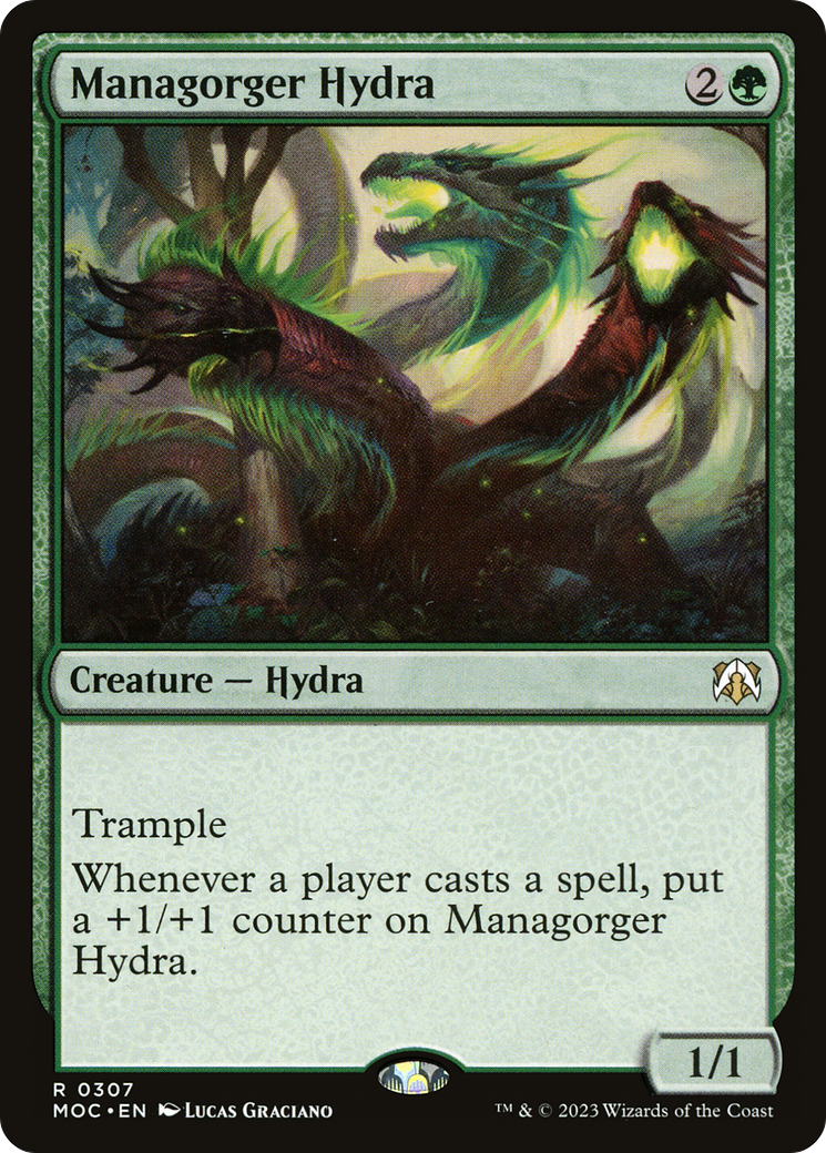 Managorger Hydra (MOC-307) - March of the Machine Commander - Premium MTG Single from Wizards of the Coast - Just $0.33! Shop now at Game Crave Tournament Store