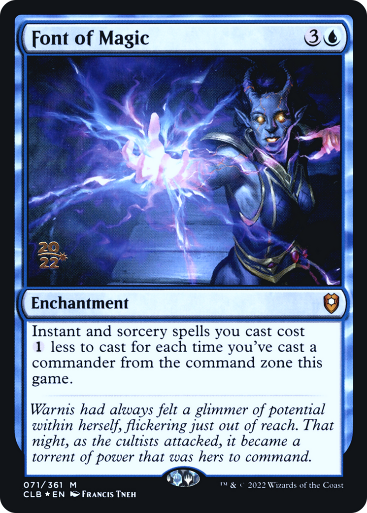 Font of Magic (PCLB-71S) - Battle for Baldur's Gate Promos Foil - Premium MTG Single from Wizards of the Coast - Just $0.27! Shop now at Game Crave Tournament Store