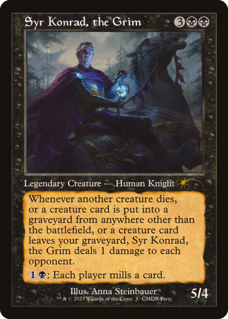 Syr Konrad, the Grim (PW23-005) - Wizards Play Network 2023 - Premium MTG Single from Wizards of the Coast - Just $0.31! Shop now at Game Crave Tournament Store