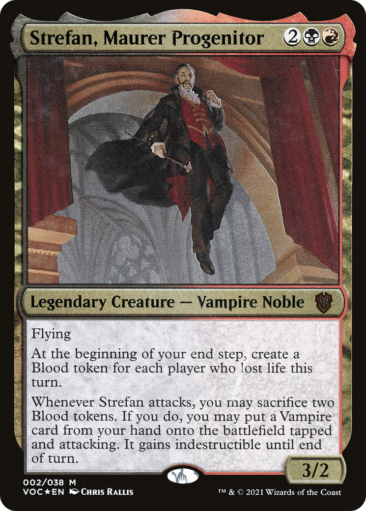 Strefan, Maurer Progenitor (OVOC-002) - Crimson Vow Commander Display Commanders Etched Foil - Premium MTG Single from Wizards of the Coast - Just $0.08! Shop now at Game Crave Tournament Store
