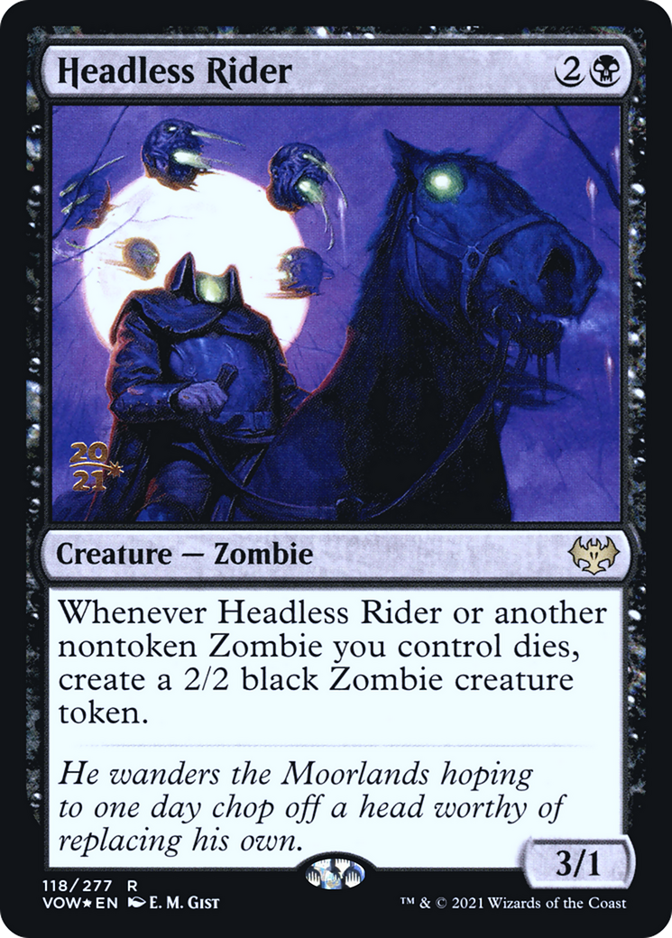 Headless Rider (PVOW-118S) - Innistrad: Crimson Vow Promos Foil - Premium MTG Single from Wizards of the Coast - Just $0.83! Shop now at Game Crave Tournament Store
