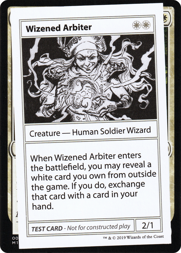 Wizened Arbiter (CMB2-014) - Mystery Booster Playtest Cards 2021 - Premium MTG Single from Wizards of the Coast - Just $0.25! Shop now at Game Crave Tournament Store