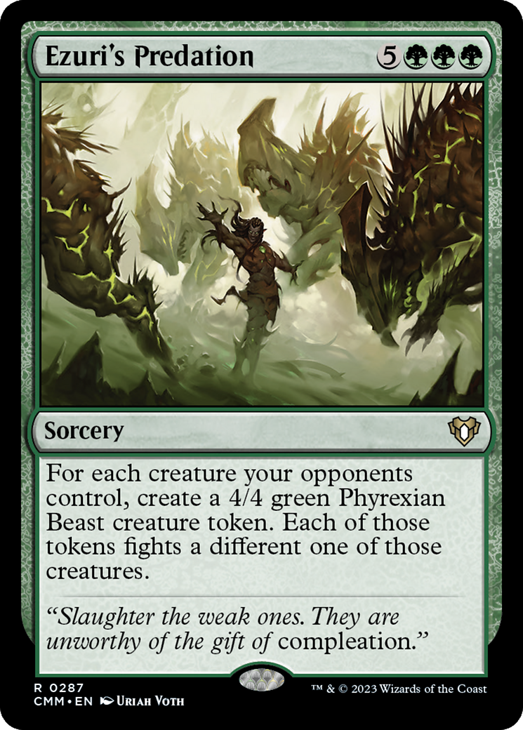 Ezuri's Predation (CMM-287) - Commander Masters - Premium MTG Single from Wizards of the Coast - Just $0.24! Shop now at Game Crave Tournament Store
