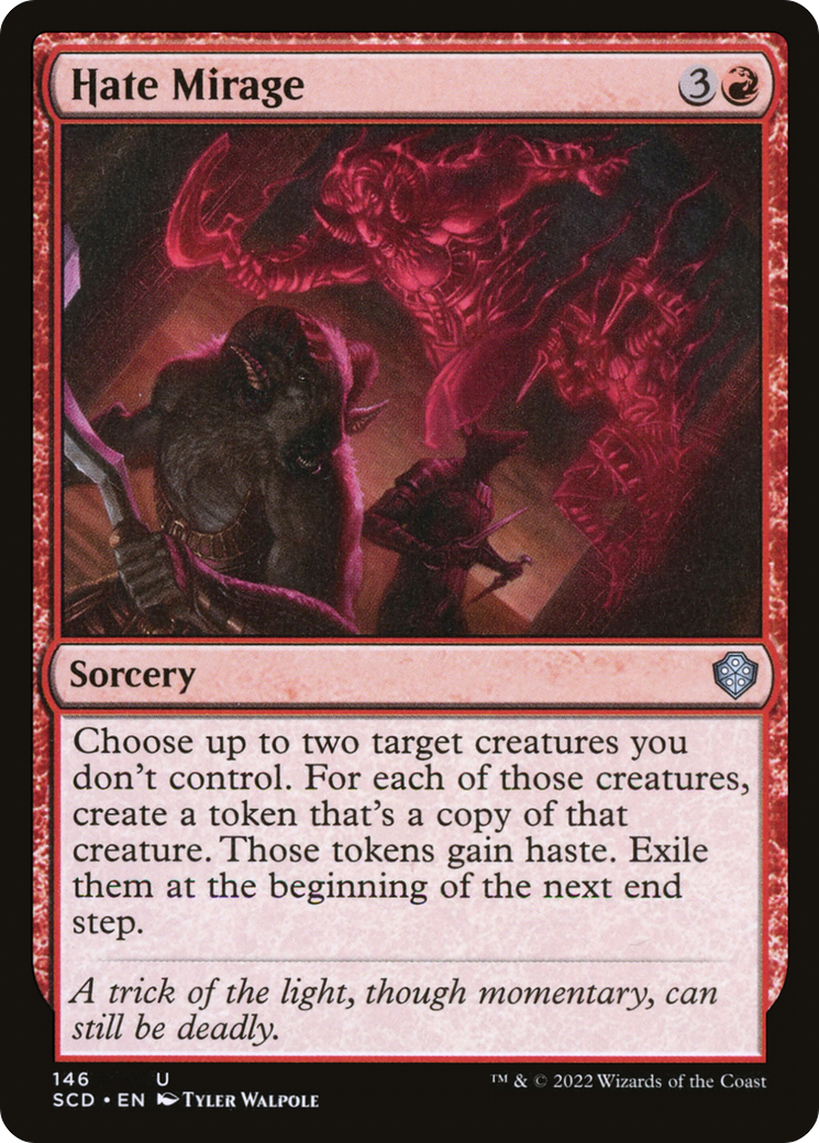 Hate Mirage (SCD-146) - Starter Commander Decks - Premium MTG Single from Wizards of the Coast - Just $0.08! Shop now at Game Crave Tournament Store