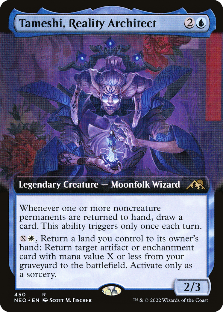 Tameshi, Reality Architect (NEO-450) - Kamigawa: Neon Dynasty: (Extended Art) Foil - Premium MTG Single from Wizards of the Coast - Just $0.08! Shop now at Game Crave Tournament Store