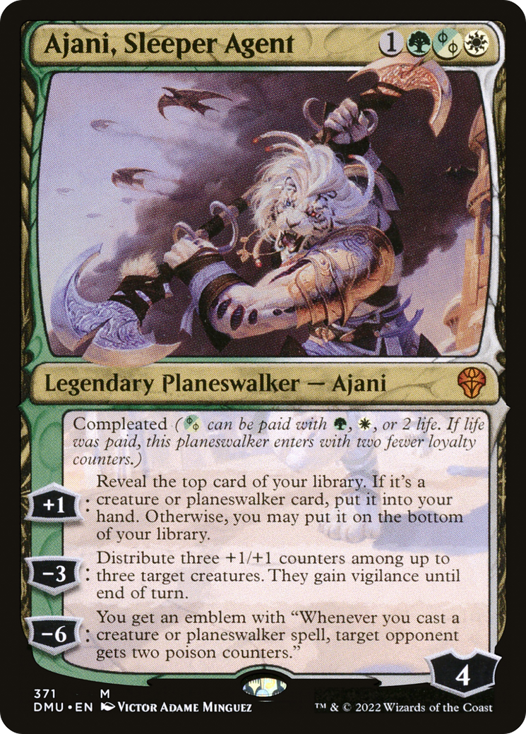Ajani, Sleeper Agent (DMU-371) - Dominaria United: (Showcase) - Premium MTG Single from Wizards of the Coast - Just $0.41! Shop now at Game Crave Tournament Store