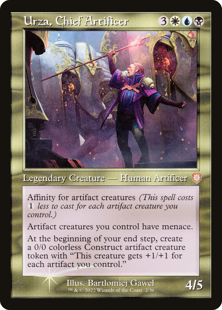 Urza, Chief Artificer (BRC-002) - The Brothers' War Commander Foil - Premium MTG Single from Wizards of the Coast - Just $0.85! Shop now at Game Crave Tournament Store