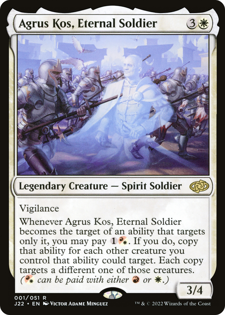 Agrus Kos, Eternal Soldier (J22-001) - Jumpstart 2022 - Premium MTG Single from Wizards of the Coast - Just $0.11! Shop now at Game Crave Tournament Store