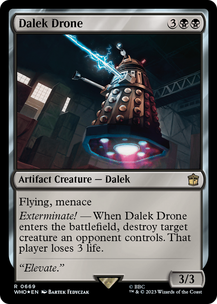 Dalek Drone (WHO-669) - Doctor Who Foil - Premium MTG Single from Wizards of the Coast - Just $0.73! Shop now at Game Crave Tournament Store
