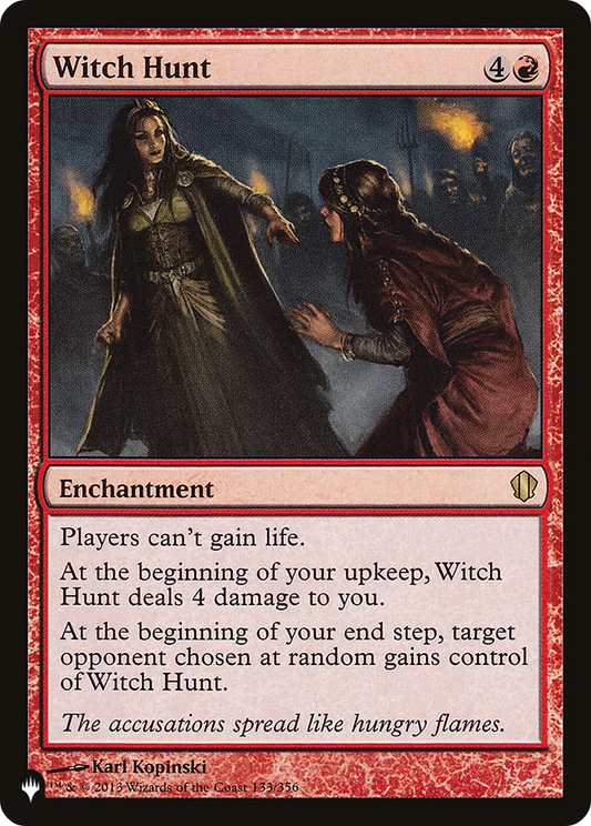 Witch Hunt (PLIST-543) - The List - Premium MTG Single from Wizards of the Coast - Just $0.08! Shop now at Game Crave Tournament Store