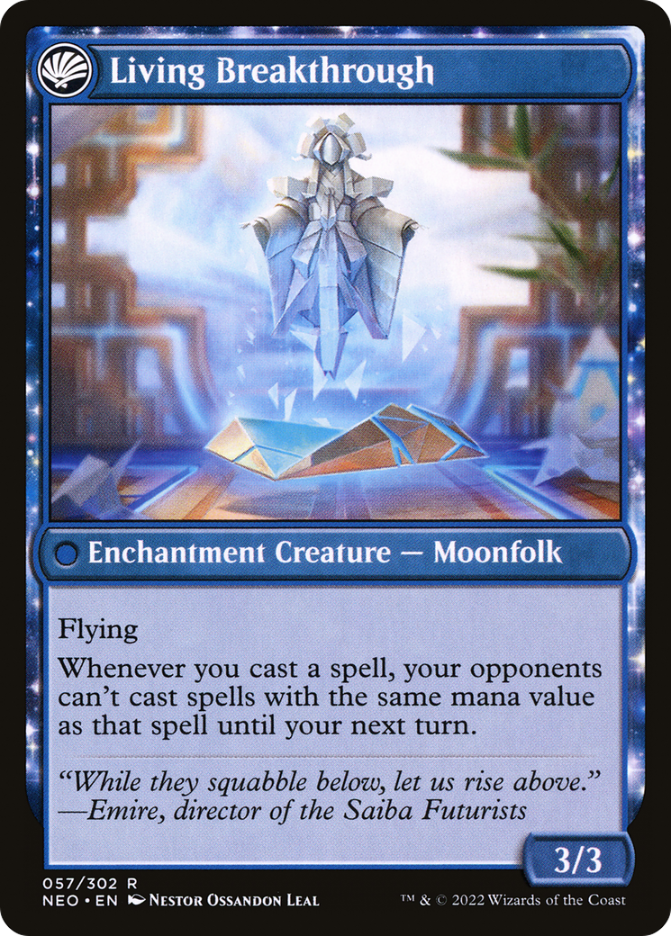 Inventive Iteration // Living Breakthrough (NEO-057) - Kamigawa: Neon Dynasty: (fandfc) - Premium MTG Single from Wizards of the Coast - Just $0.08! Shop now at Game Crave Tournament Store