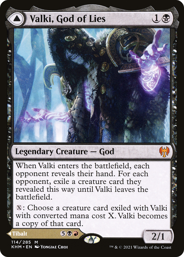 Valki, God of Lies // Tibalt, Cosmic Impostor (KHM-114) - Kaldheim Foil - Premium MTG Single from Wizards of the Coast - Just $2.56! Shop now at Game Crave Tournament Store