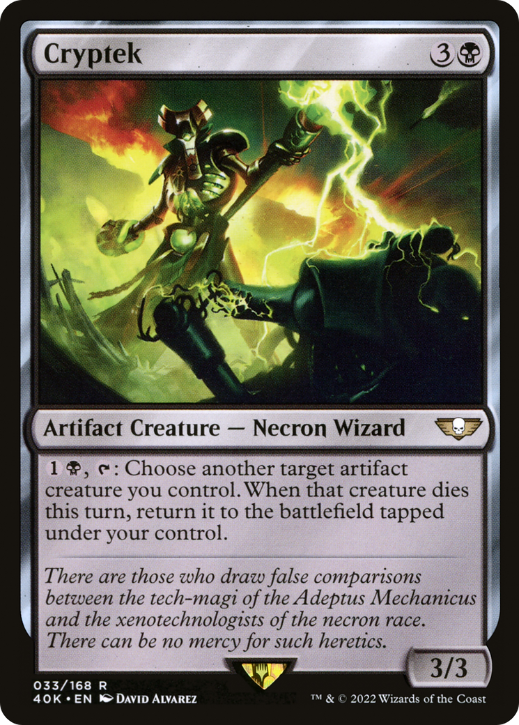 Cryptek (40K-033) - Warhammer 40,000 Commander - Premium MTG Single from Wizards of the Coast - Just $0.08! Shop now at Game Crave Tournament Store