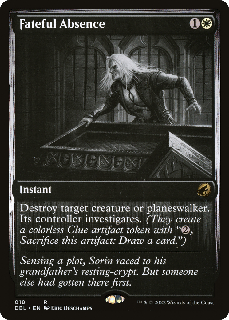 Fateful Absence (DBL-018) - Innistrad: Double Feature - Premium MTG Single from Wizards of the Coast - Just $0.22! Shop now at Game Crave Tournament Store
