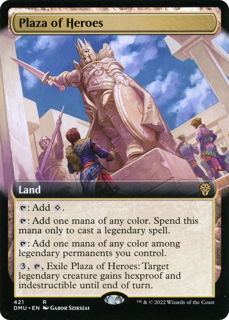Plaza of Heroes (DMU-421) - Dominaria United: (Extended Art) - Premium MTG Single from Wizards of the Coast - Just $6.86! Shop now at Game Crave Tournament Store