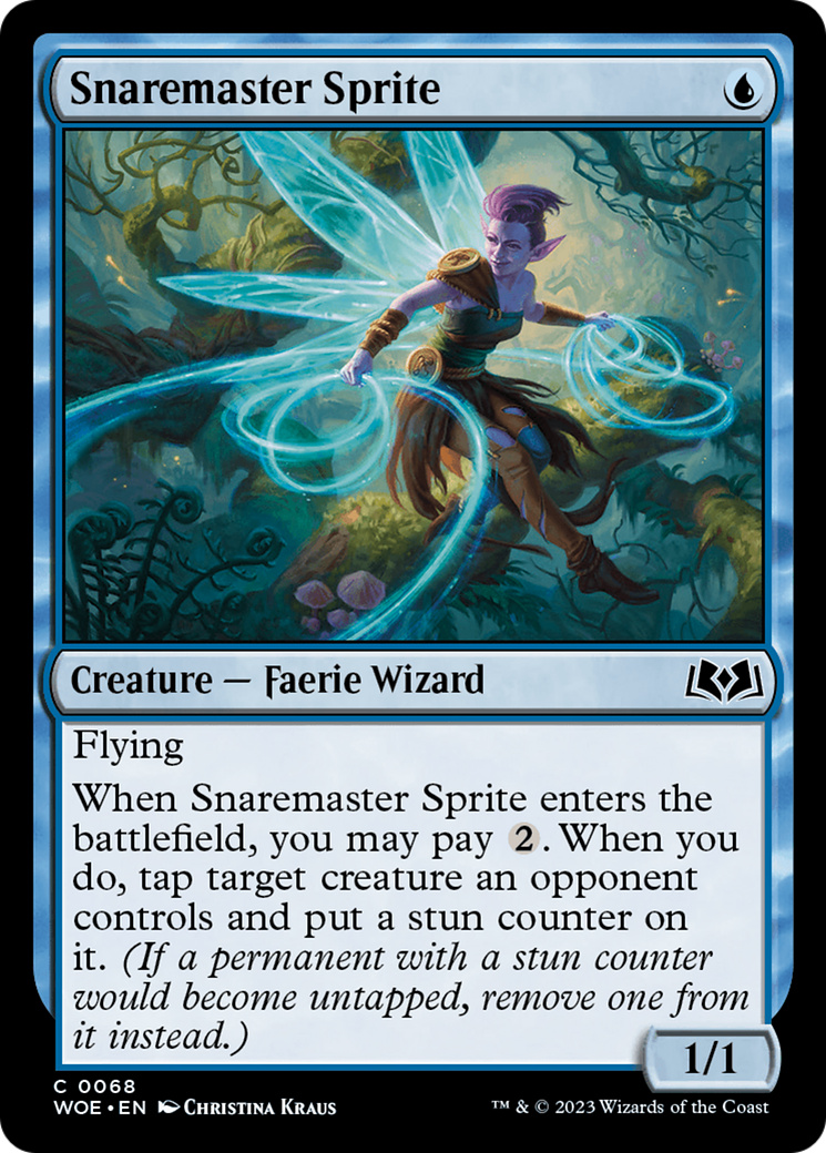 Snaremaster Sprite (WOE-068) - Wilds of Eldraine - Premium MTG Single from Wizards of the Coast - Just $0.08! Shop now at Game Crave Tournament Store