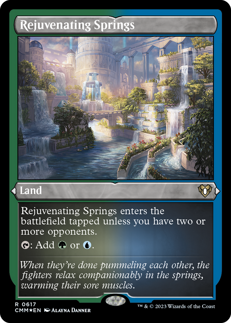 Rejuvenating Springs (CMM-617) - Commander Masters Etched Foil - Premium MTG Single from Wizards of the Coast - Just $2.58! Shop now at Game Crave Tournament Store