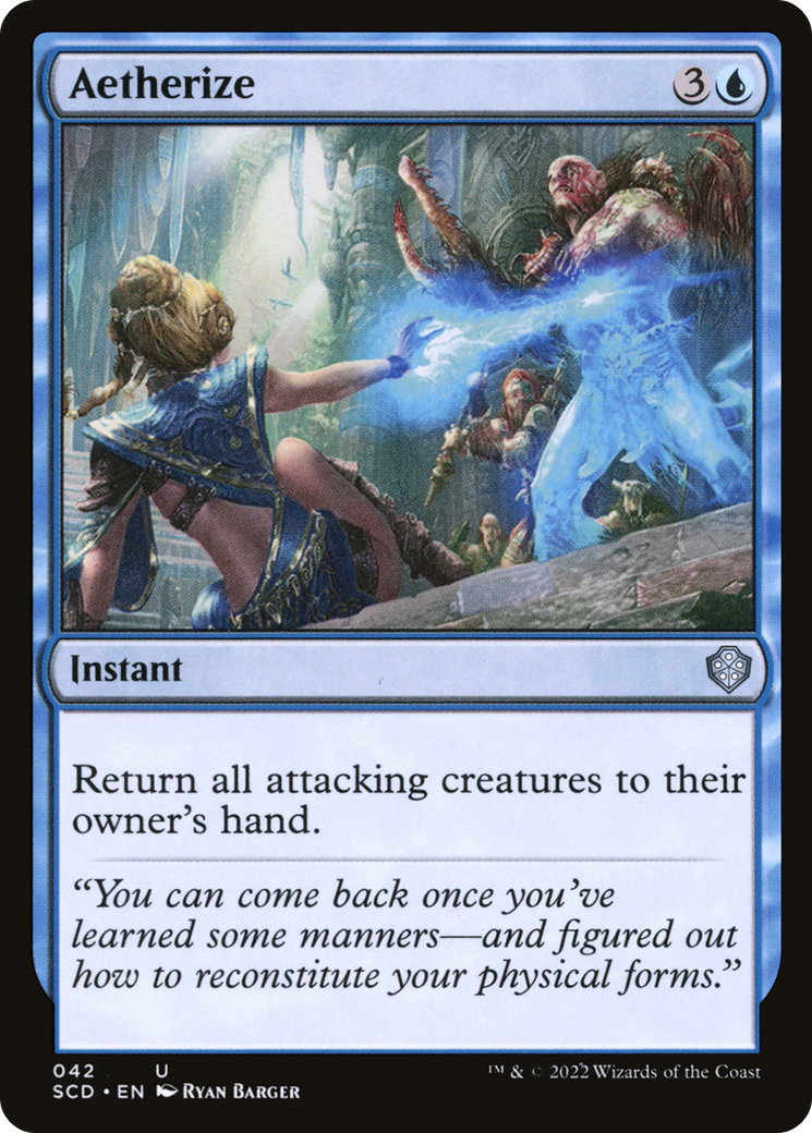 Aetherize (SCD-042) - Starter Commander Decks - Premium MTG Single from Wizards of the Coast - Just $0.26! Shop now at Game Crave Tournament Store