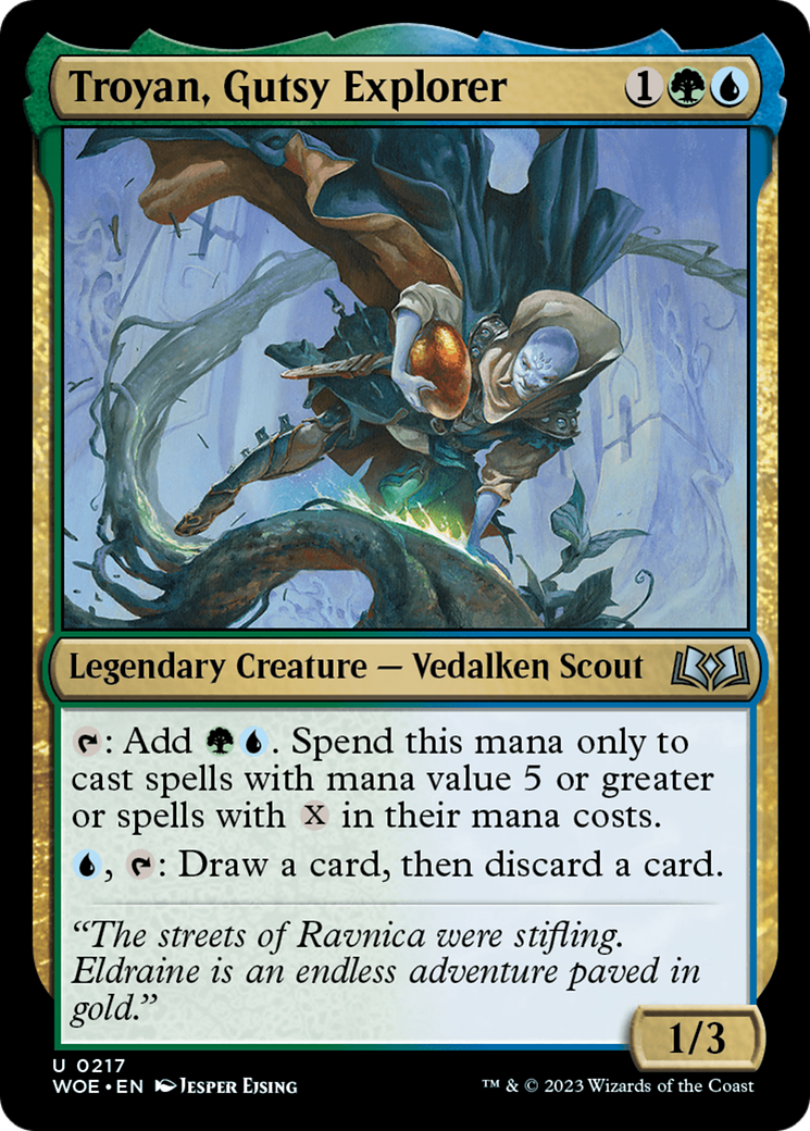 Troyan, Gutsy Explorer (WOE-217) - Wilds of Eldraine - Premium MTG Single from Wizards of the Coast - Just $0.08! Shop now at Game Crave Tournament Store
