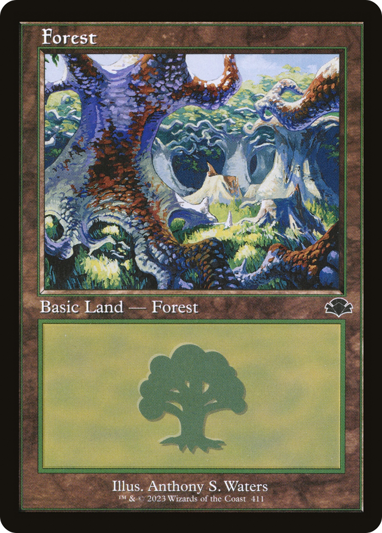 Forest (DMR-411) - Dominaria Remastered - Premium MTG Single from Wizards of the Coast - Just $0.25! Shop now at Game Crave Tournament Store