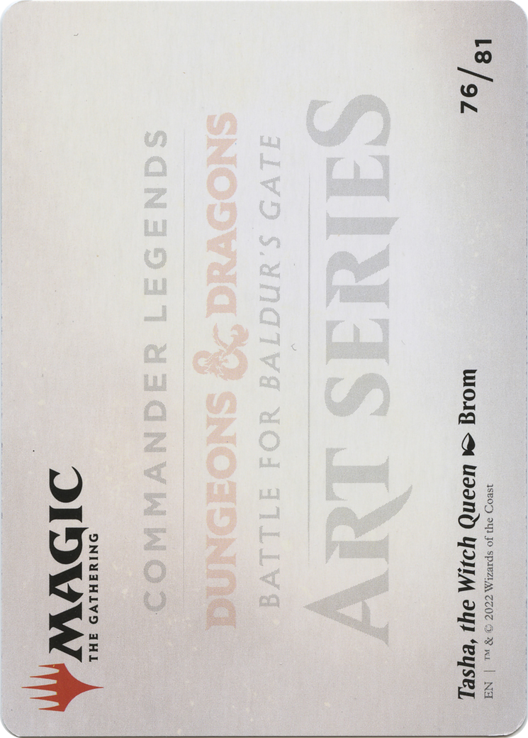 Tasha, the Witch Queen // Tasha, the Witch Queen (ACLB-076) - Battle for Baldur's Gate Art Series (Borderless) Foil - Premium MTG Single from Wizards of the Coast - Just $0! Shop now at Game Crave Tournament Store
