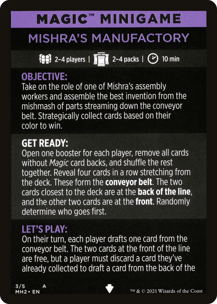 Mishra's Manufactory // Mishra's Manufactory (cont'd) (MMH2-003) - Modern Horizons 2 Minigames - Premium MTG Single from Wizards of the Coast - Just $0! Shop now at Game Crave Tournament Store