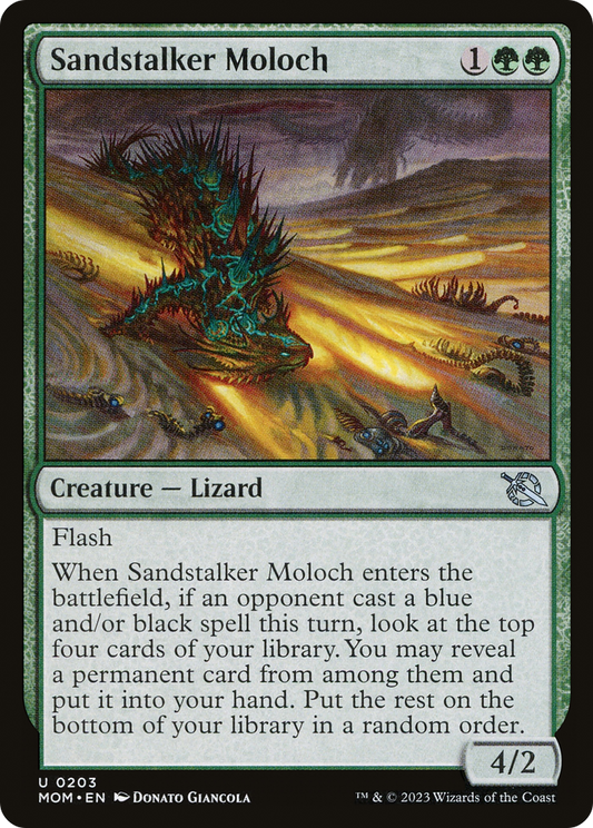 Sandstalker Moloch (MOM-203) - March of the Machine - Premium MTG Single from Wizards of the Coast - Just $0.25! Shop now at Game Crave Tournament Store