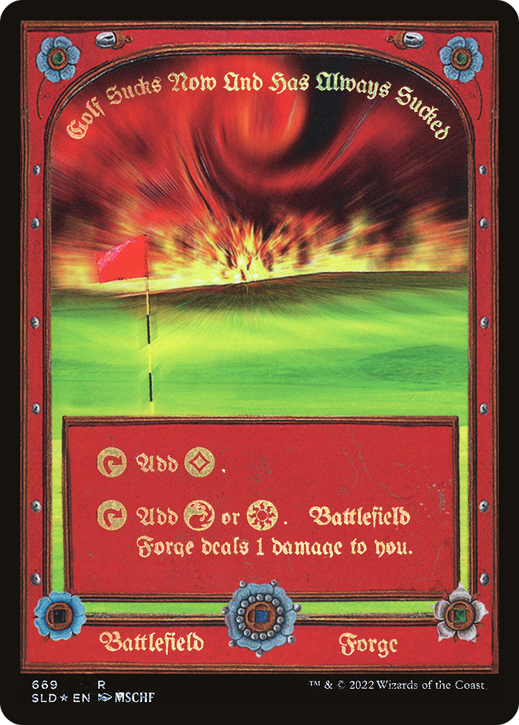 Battlefield Forge (SLD-669) - Secret Lair Drop Foil - Premium MTG Single from Wizards of the Coast - Just $1.75! Shop now at Game Crave Tournament Store