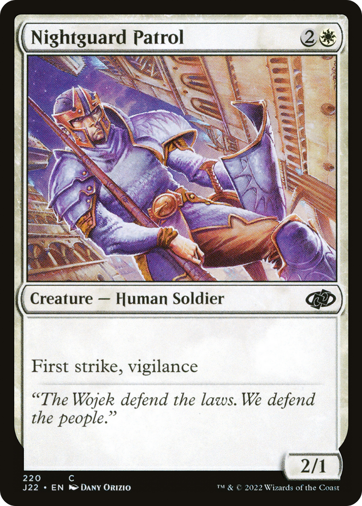 Nightguard Patrol (J22-220) - Jumpstart 2022 - Premium MTG Single from Wizards of the Coast - Just $0.13! Shop now at Game Crave Tournament Store