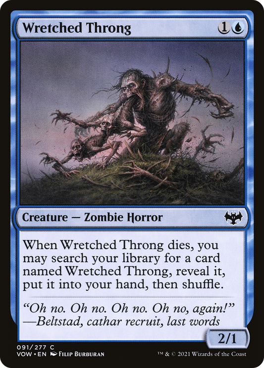 Wretched Throng (VOW-091) - Innistrad: Crimson Vow - Premium MTG Single from Wizards of the Coast - Just $0.08! Shop now at Game Crave Tournament Store