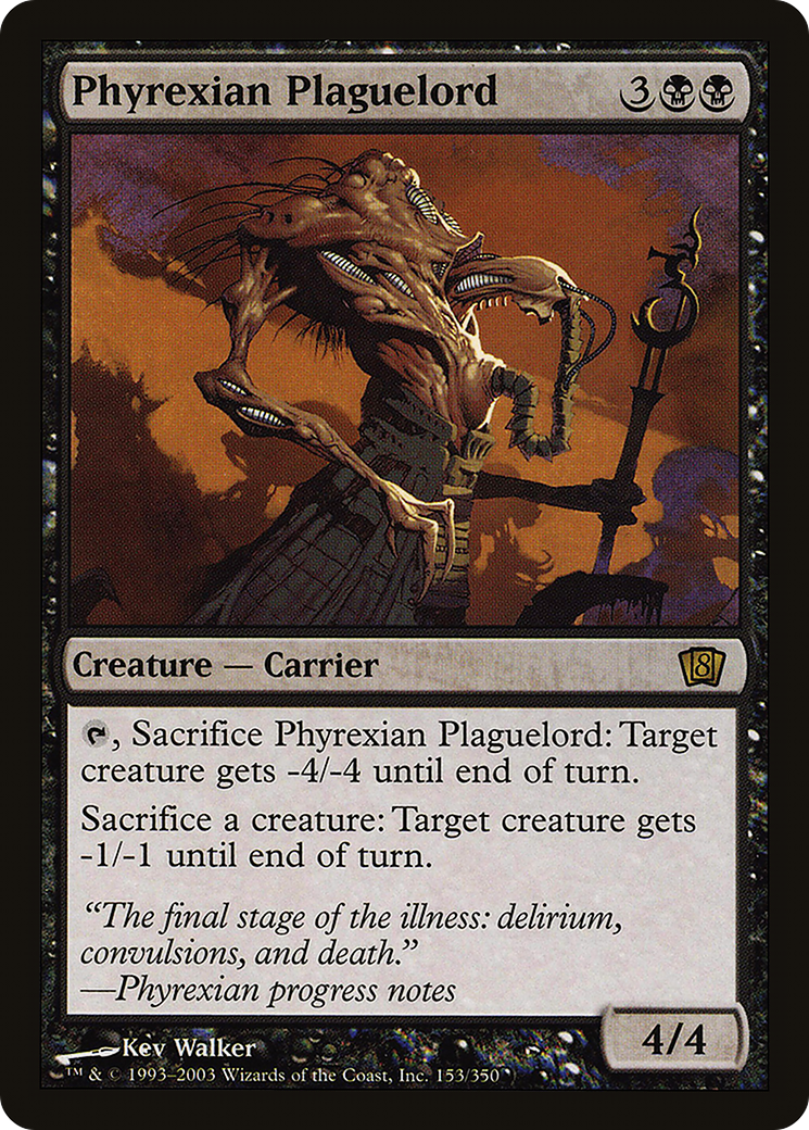 Phyrexian Plaguelord (8ED-153★) - Eighth Edition Foil - Premium MTG Single from Wizards of the Coast - Just $1.92! Shop now at Game Crave Tournament Store