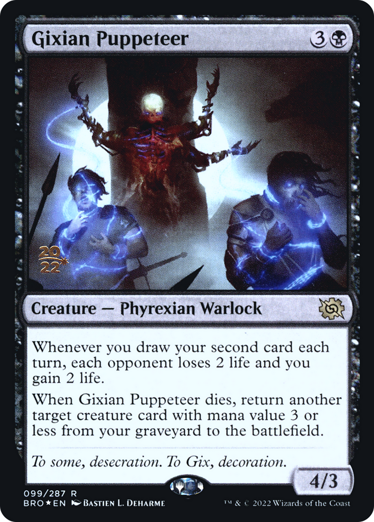 Gixian Puppeteer (PBRO-99S) - The Brothers' War Promos Foil - Premium MTG Single from Wizards of the Coast - Just $1.18! Shop now at Game Crave Tournament Store