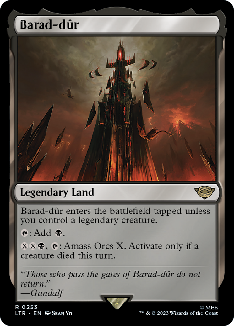 Barad-dûr (LTR-253) - The Lord of the Rings: Tales of Middle-earth - Premium MTG Single from Wizards of the Coast - Just $0.16! Shop now at Game Crave Tournament Store